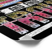 Fish Around And Find Trout Funny Quote For Fisherm Poster (Ecke)