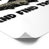 Fish Around Find Trout, Funny Fisherman Fishing Jo Poster (Ecke)