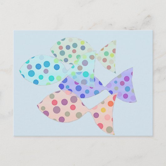 Fish Art Card Postkarte (Vorderseite)