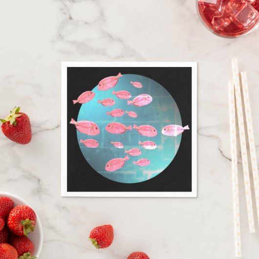 Fish Art Cocktail Napkin Serviette (Beispiel)