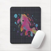 Fish Behind Net Illustration Mousepad (Mit Mouse)