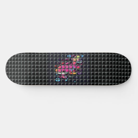 Fish Behind Net Illustration Skateboard (Horizontal)