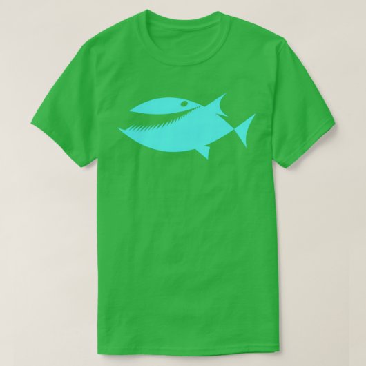 Fish blue T-Shirt (Design vorne)