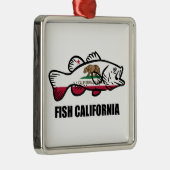 Fish California Bass Ornament Aus Metall (Rechts)