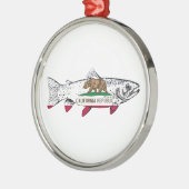 Fish California Trout Ornament Aus Metall (Links)