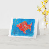 Fish can fall in love, too! karte (Gelbe Blume)