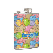 Fish Cartoon angesagt Flasche Flachmann (Rechts)