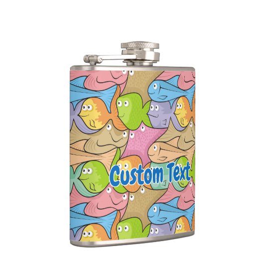 Fish Cartoon angesagt Flasche Flachmann (Rechts)