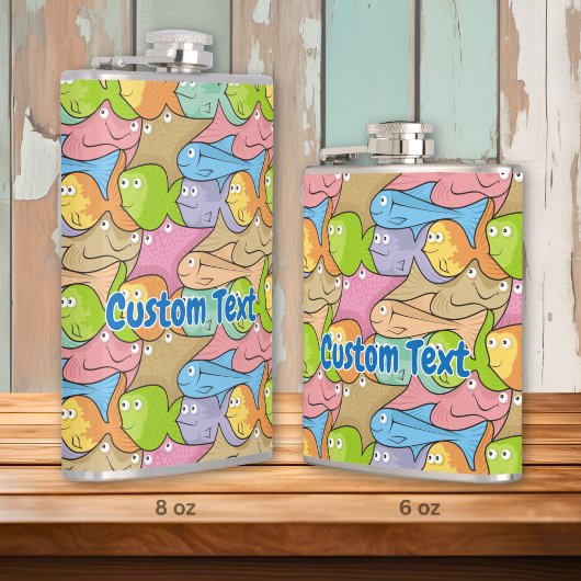 Fish Cartoon angesagt Flasche Flachmann