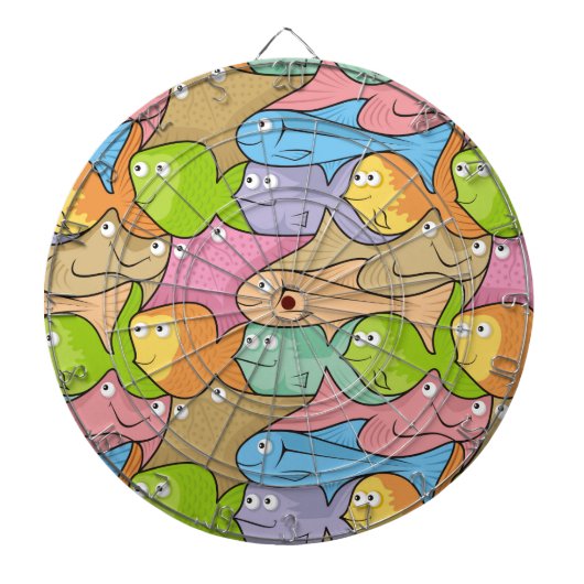 Fish Cartoon Dartscheibe (vorne)