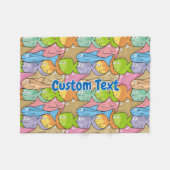 Fish Cartoon Fleece Decke (Vorderseite (Horizontal))