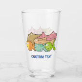 Fish Cartoon Glas (Rückseite)