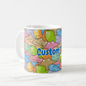 Fish Cartoon Kaffee Tasse (Vorderseite Links)
