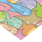 Fish Cartoon kurz Table Runner Kurzer Tischläufer (Ecke)