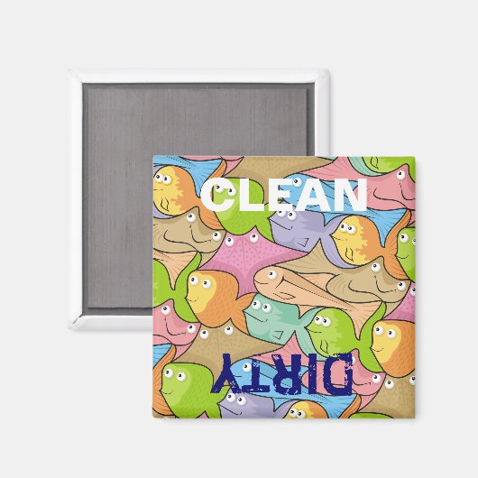 Fish Cartoon Magnet (Vorderseite/Rückseite)