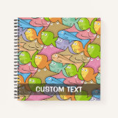 Fish Cartoon Notizblock (Vorderseite)
