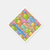 Fish Cartoon Papier Servietten (Ecke)