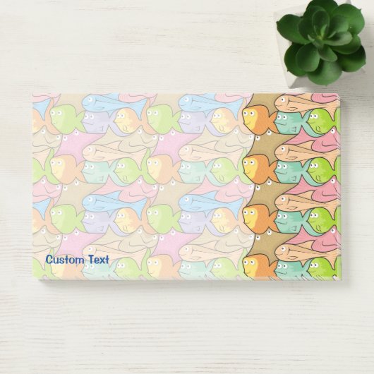 Fish Cartoon Post-it Klebezettel (Büro)