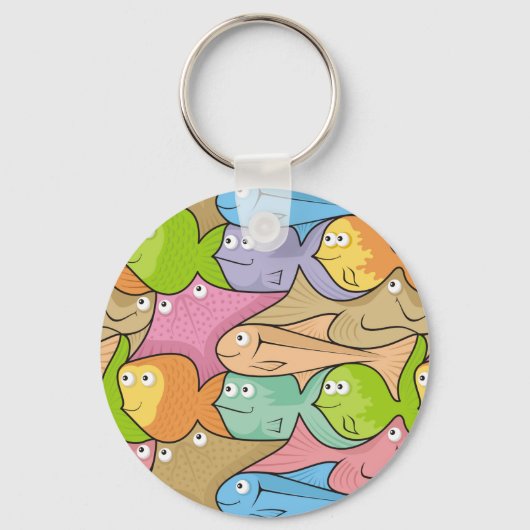 Fish Cartoon Schlüsselanhänger (Vorderseite)