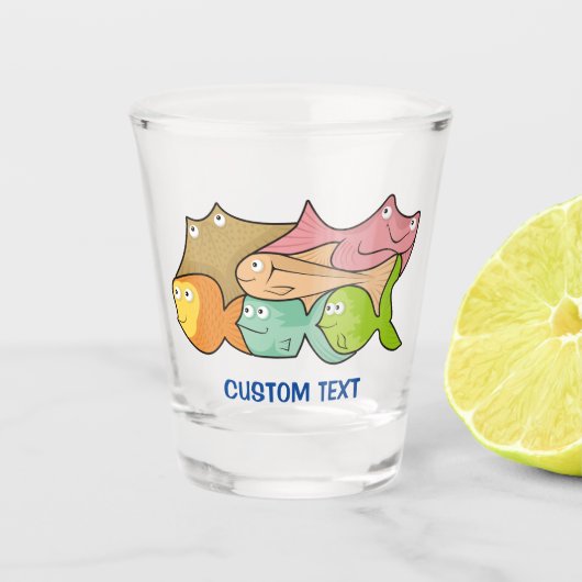 Fish Cartoon Schnapsglas (Vorderseite)