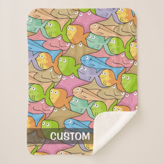 Fish Cartoon Sherpadecke (Vorderseite)
