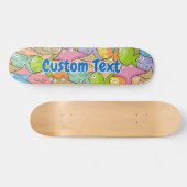 Fish Cartoon Skateboard Deck (Horizontal)