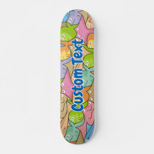Fish Cartoon Skateboard Deck