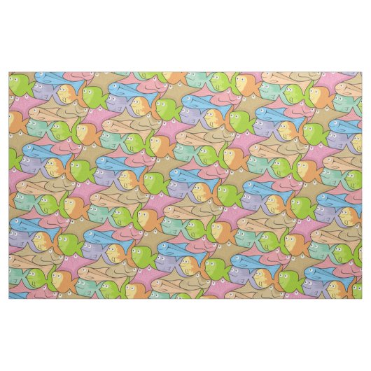 Fish Cartoon Stoff (Fat Quarter (45,7 x 55,9 cm))