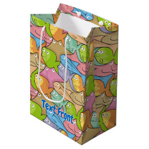 Fish Cartoons medium gift bag Mittlere Geschenktüte