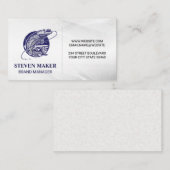 Fish Cauon Line Logo Visitenkarte (Vorne/Hinten)