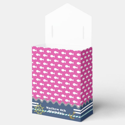 Fish Cherry Favor Box Geschenkschachtel (Geöffnet)