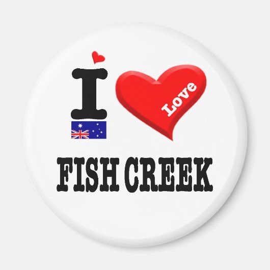 FISH CREEK - I-Liebe Magnet (Vorne)