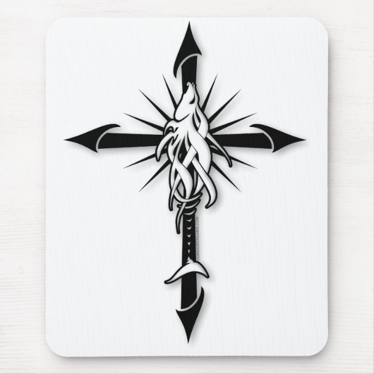 Fish-Cross_Shadow Mousepad (Vorne)