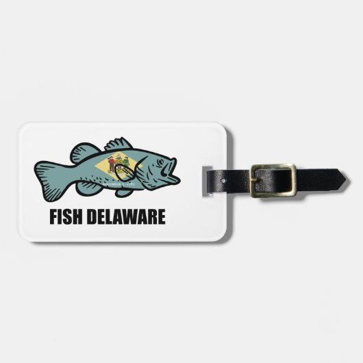 Fish Delaware Gepäckanhänger (Vorderseite horizontal)