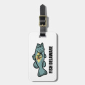 Fish Delaware Gepäckanhänger (Vorderseite vertikal)