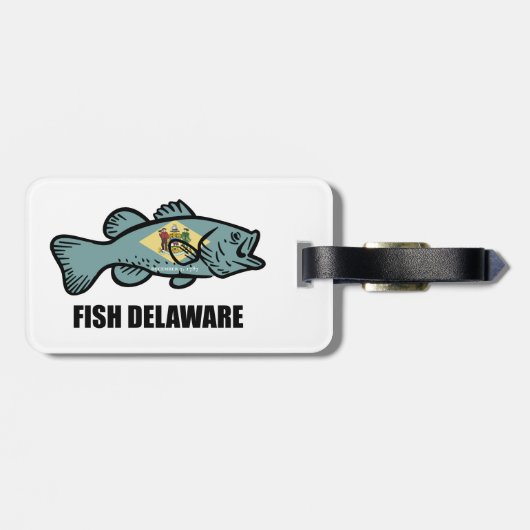 Fish Delaware Gepäckanhänger (Rückseite horizontal)