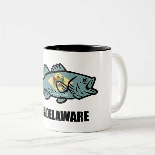 Fish Delaware Zweifarbige Tasse (VorderseiteRechts)