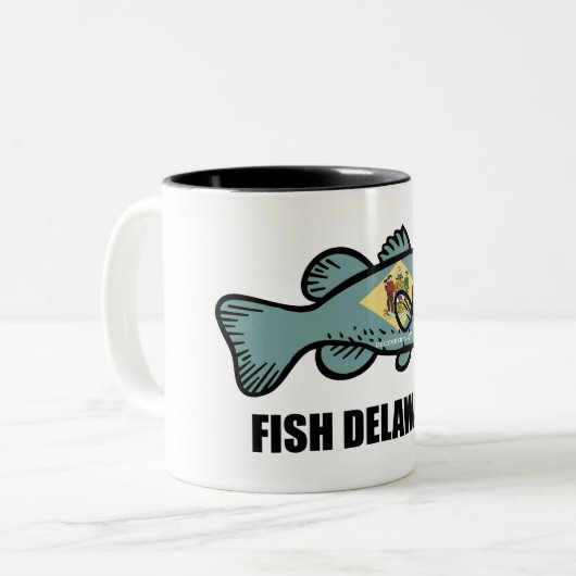 Fish Delaware Zweifarbige Tasse (Vorderseite Links)