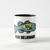 Fish Delaware Zweifarbige Tasse (Mittel)