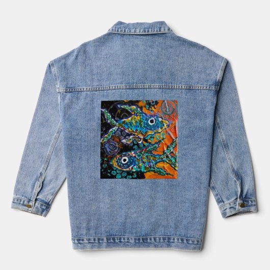 Fish Denim Jeans Jacket Jeansjacke (Rückseite)