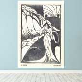 Fish Design for a Ceramic Plate  Leinwanddruck (Insitu (Holzboden))