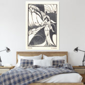 Fish Design for a Ceramic Plate  Leinwanddruck (Insitu (Schlafzimmer))