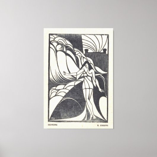 Fish Design for a Ceramic Plate  Leinwanddruck (Vorderseite)