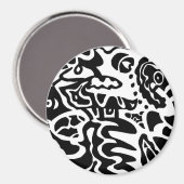 "Fish Disk" Abstrakt Magnet (Vorderseite/Rückseite)