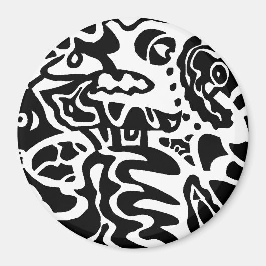 "Fish Disk" Abstrakt Magnet (Vorne)