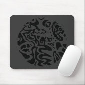 "Fish Disk" Abstrakt Mousepad (Mit Mouse)