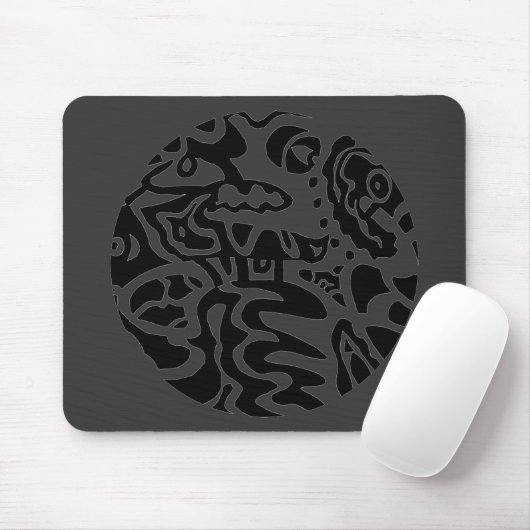 "Fish Disk" Abstrakt Mousepad (Mit Mouse)