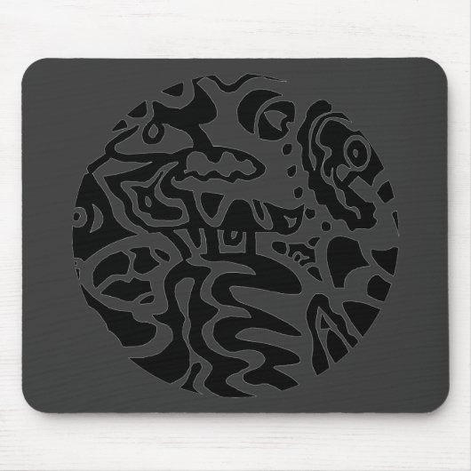 "Fish Disk" Abstrakt Mousepad (Vorne)