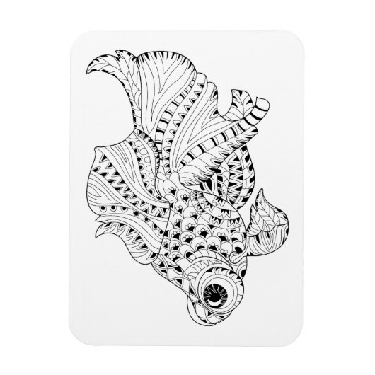 Fish Doodle Magnet (Vertikal)