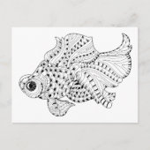 Fish Doodle Postkarte (Vorderseite)
